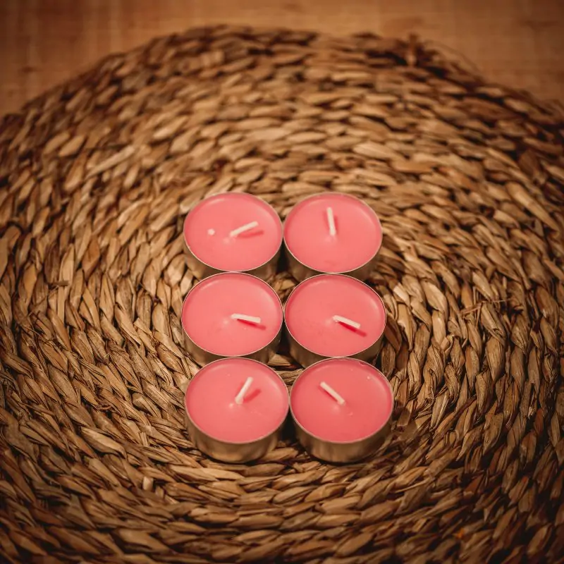 Velas Tealight - Aroma Rosas Rosa